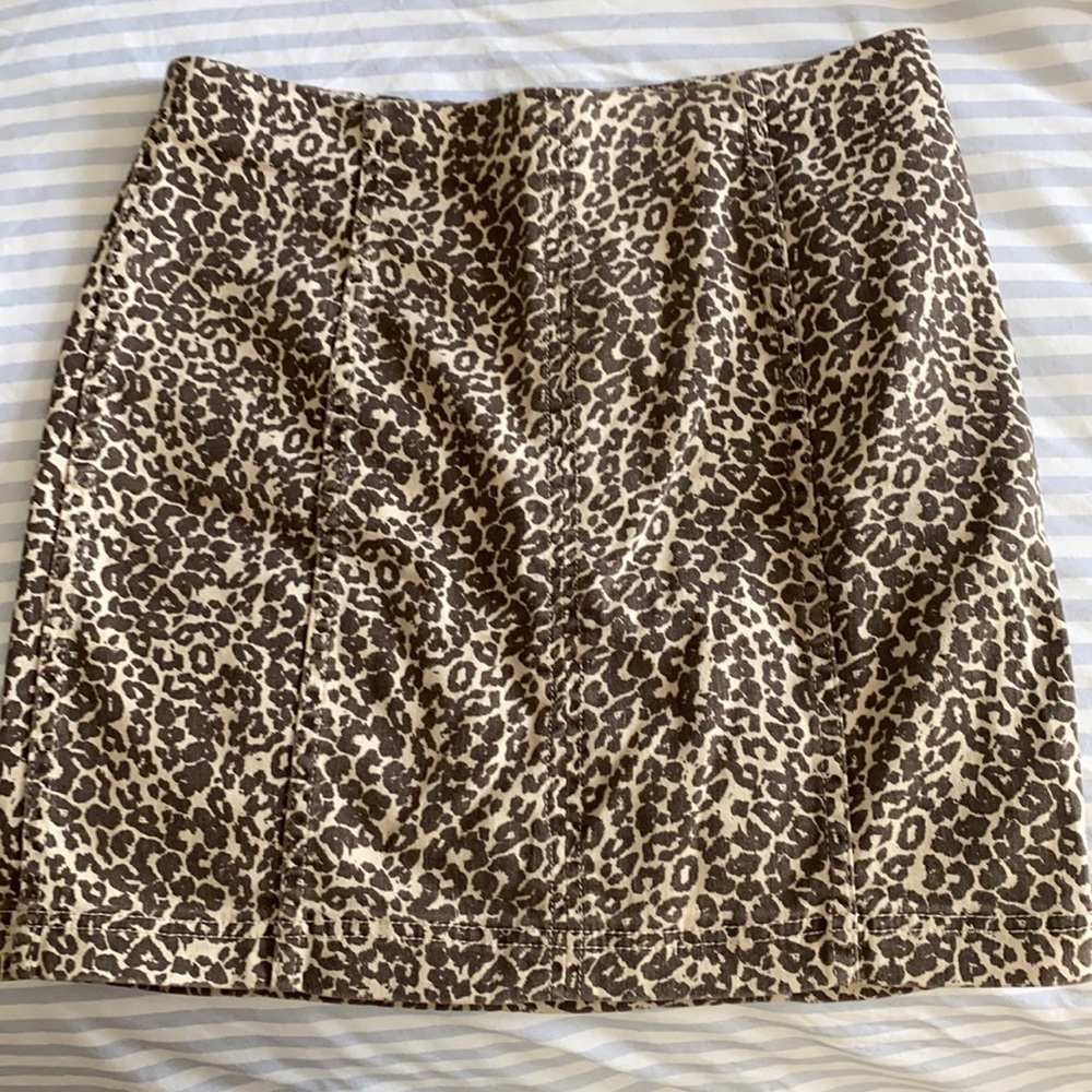 Free People Cheetah Skirt